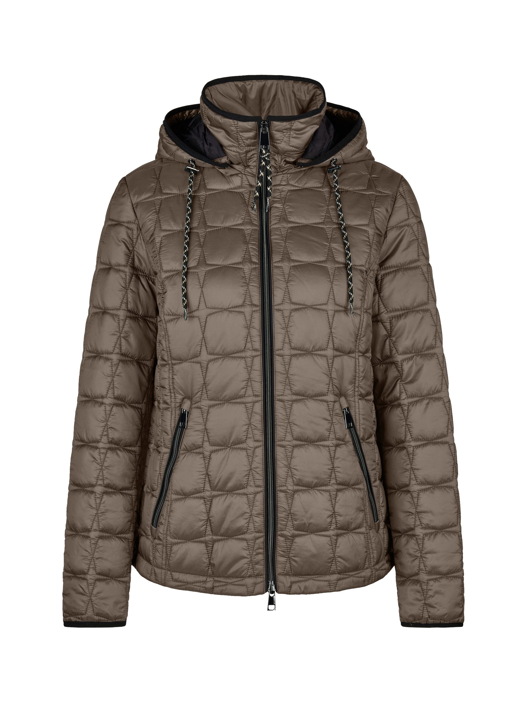 Barbara Lebek Steppjacke warme Damenjacke oder Herbstjacke mit abnehmbarer Kapuze