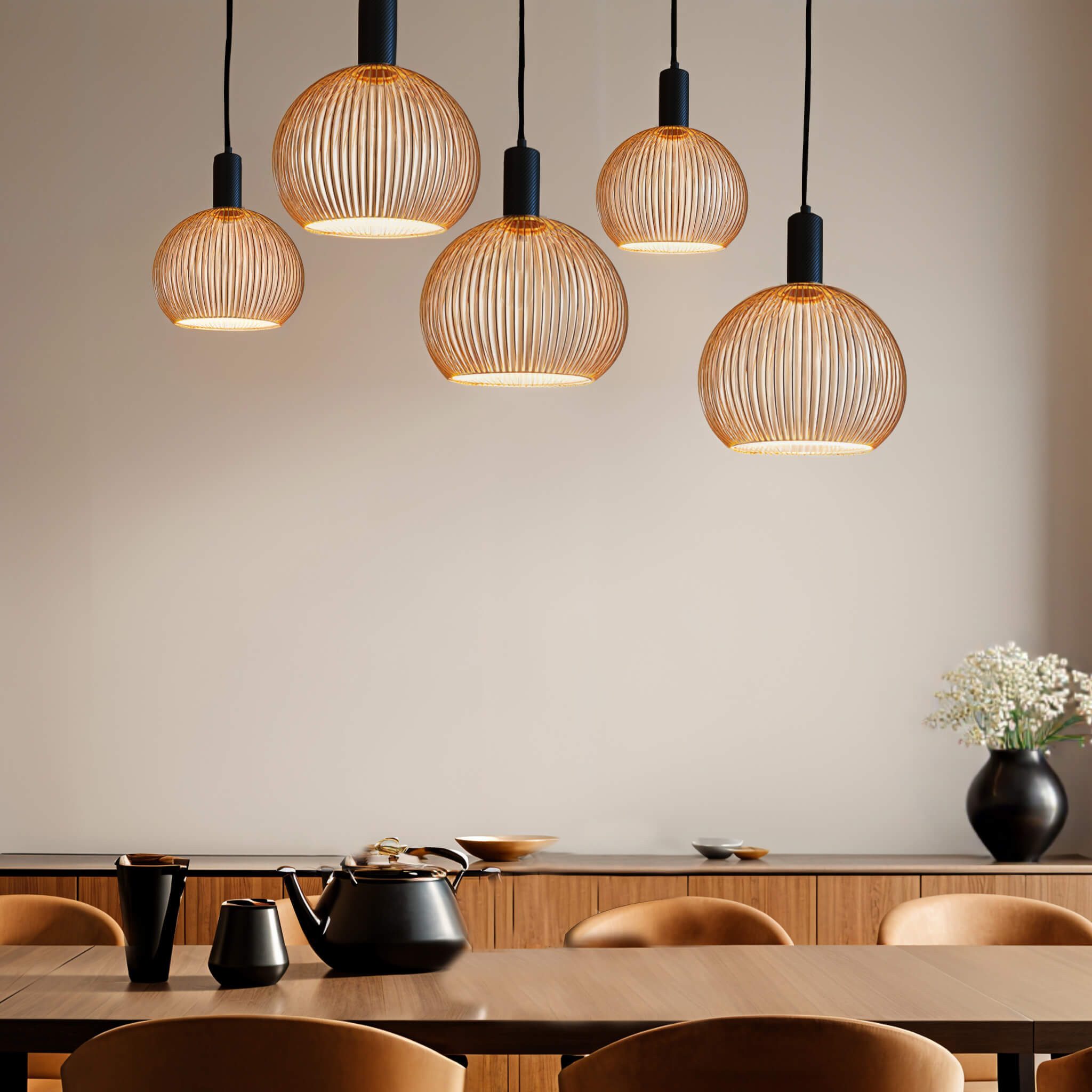 SEGULA LED-Filament LED Floating Filo, E27, 1 St., Extra-Warmweiß, LED Floating Filo Globe 300 sand  E27, 6W, 2200K, 450lm