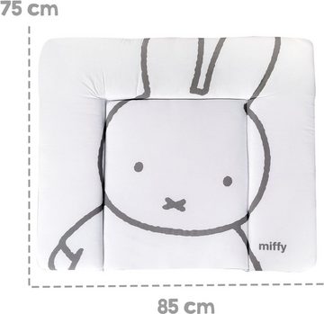 roba® Wickelauflage miffy® Hase, weiß & grau, 85 x 75 cm