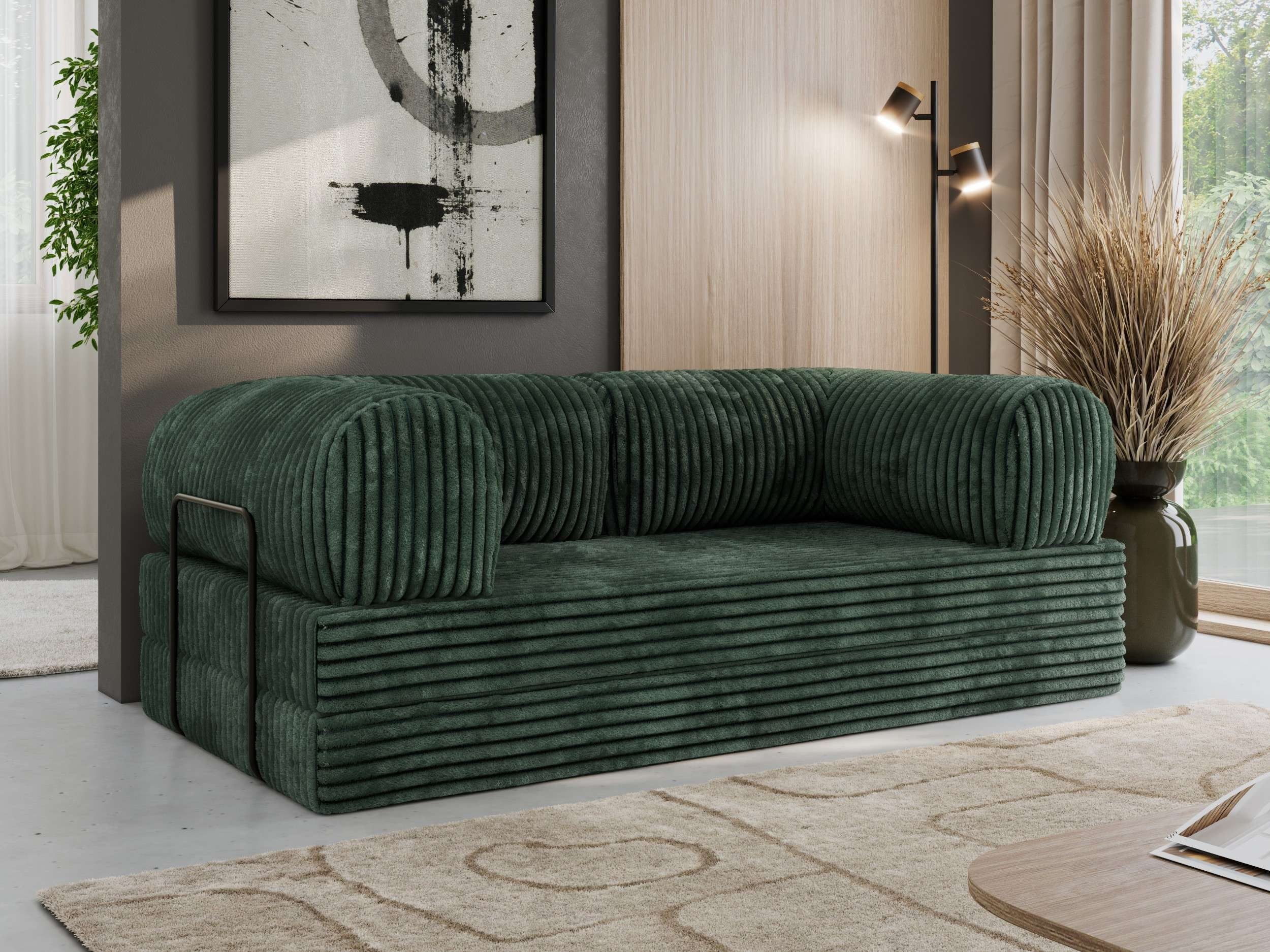 MKS MÖBEL Sofa ORSETTO, Set, Schlafsofa, HR- und T30-Schaum, stabiler Metallrahmen, flexibel konfigurierbar