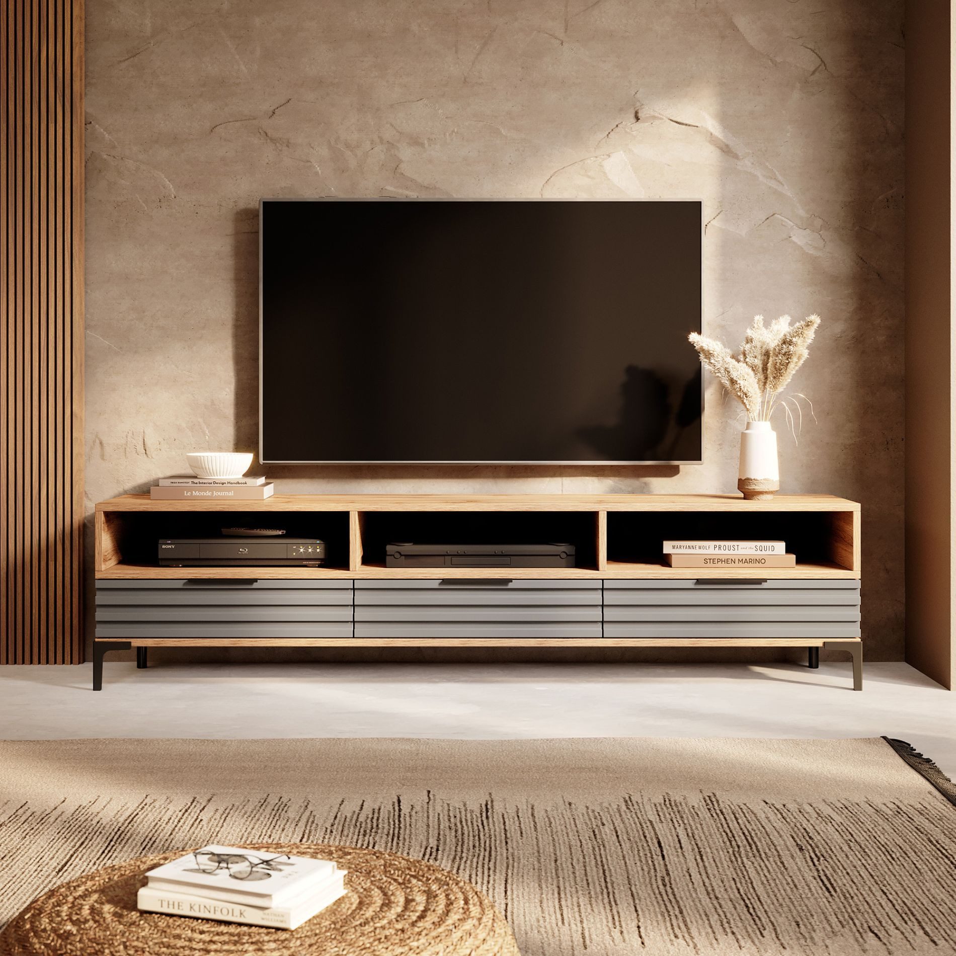 Selsey TV-Schrank RIKKE TV-Lowboard mit 6 günstig online kaufen