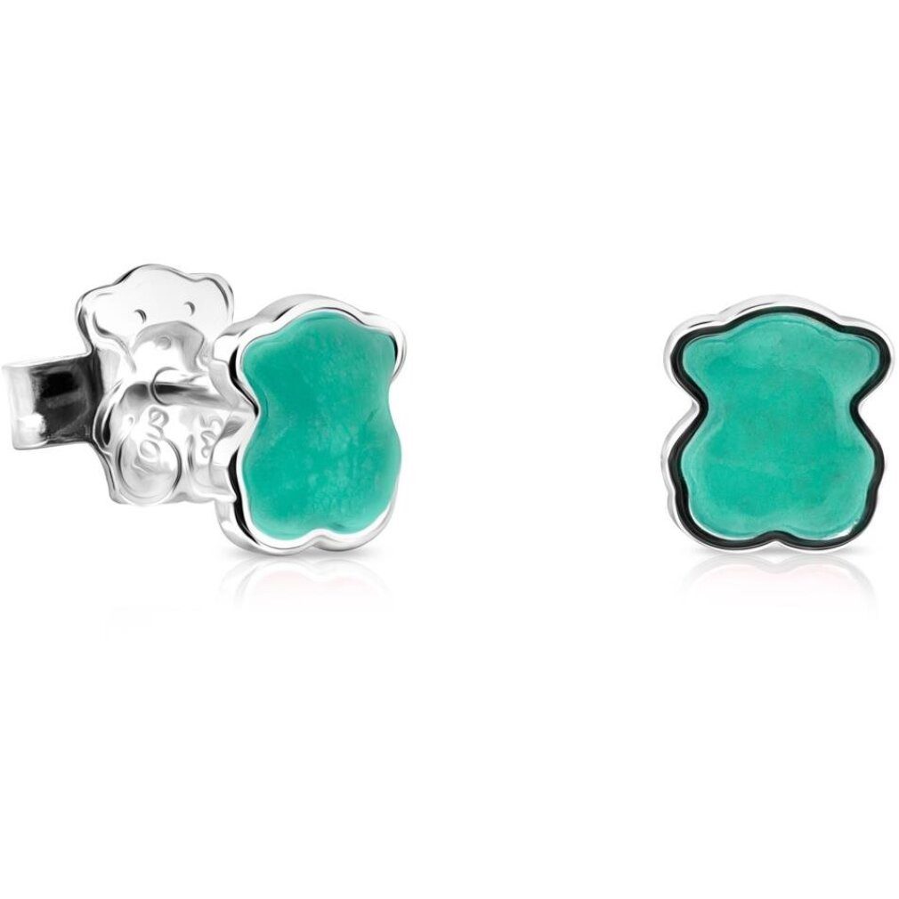 Tous Ohrring-Set Støíbrné medvídkové náunice s amazonitem Icon Color 815433600