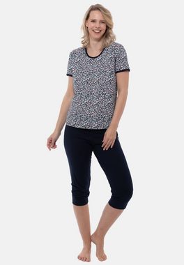 Ammann Pyjama Organic Cotton (Set, 2 tlg) Schlafanzug Kurzarm - Baumwolle - Lounge-Set aus T-Shirt und 3/4-Hose