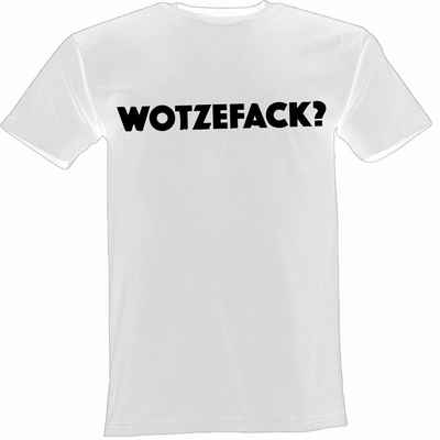 Lustige & Witzige T-Shirts T-Shirt T-Shirt Wotzefack Fun-Shirt Party Lustig Spruch Logo 66. T-Shirt, Spruch, Lustig, Logo