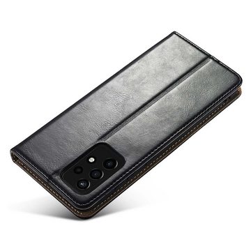 FITSU Handyhülle Handytasche für Samsung Galaxy A71 Hülle Schwarz 6,7 Zoll, Flipcase für Samsung A71 Handyhülle, Handytasche mit Kartenfach