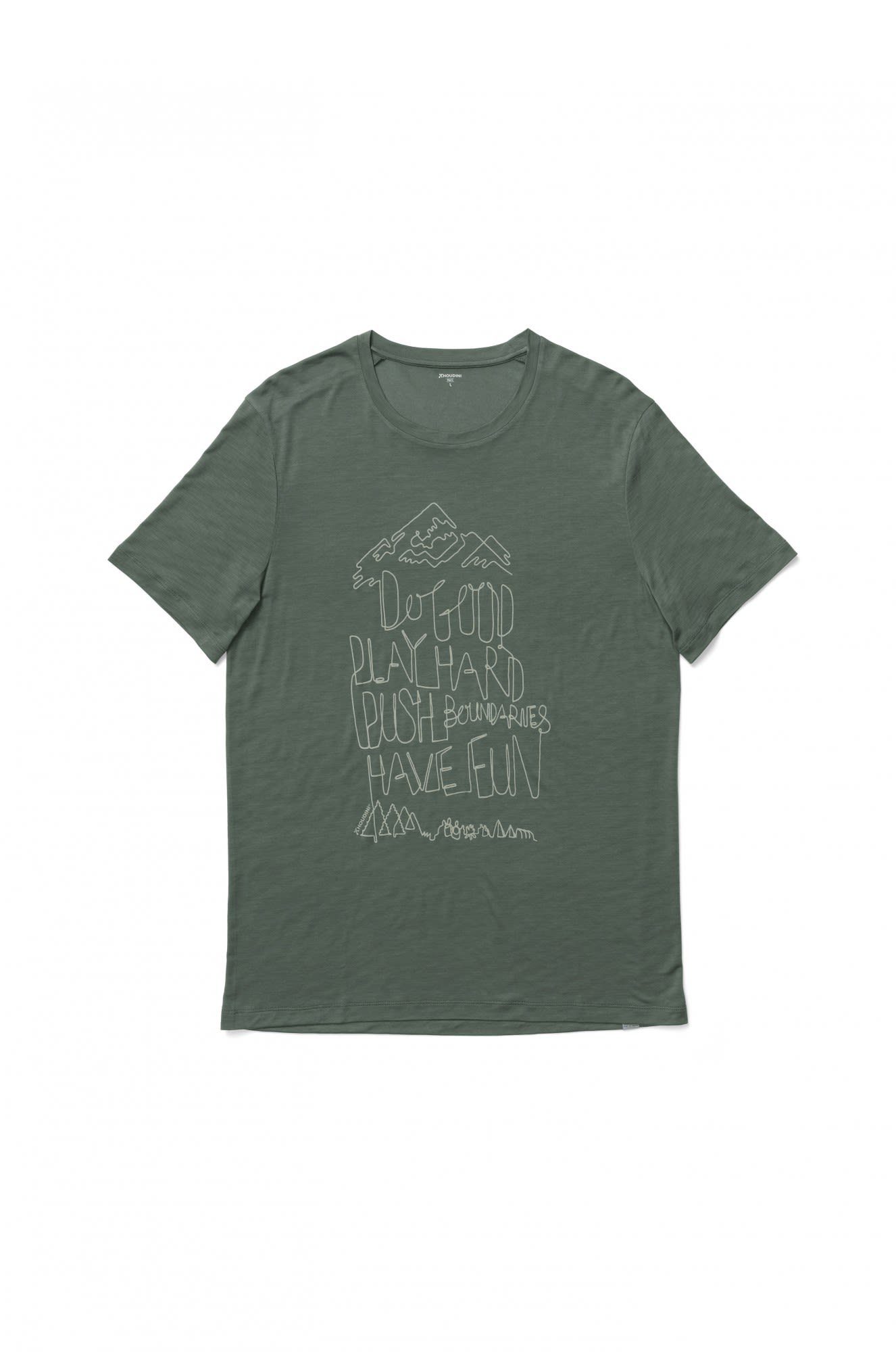 Houdini Tree M Message Herren Tee Kurzarm-Shirt Houdini Greeness T-Shirt