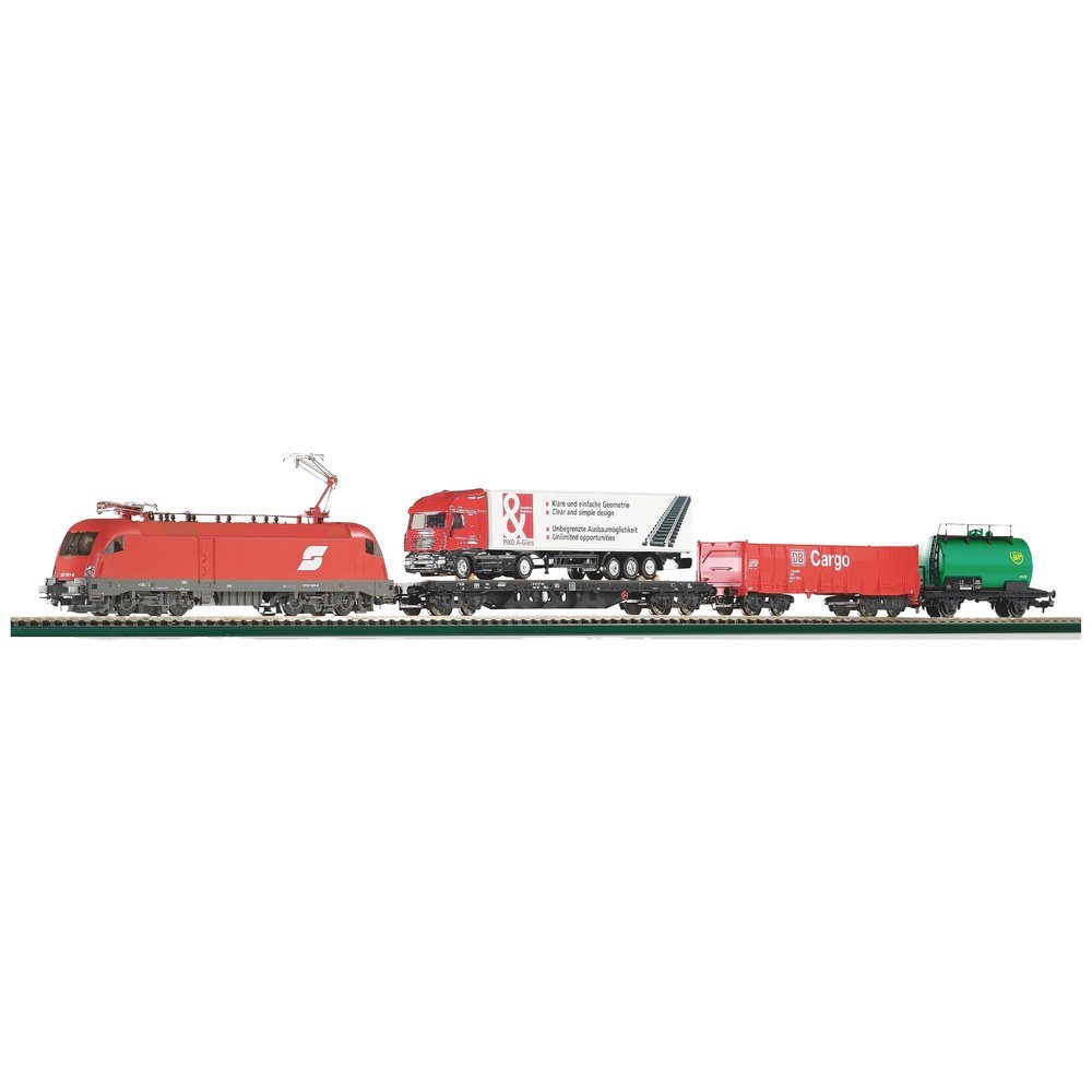 PIKO Modelleisenbahn Startpaket Piko H0 57177 H0 S-Set E-Lok Taurus der ÖBB