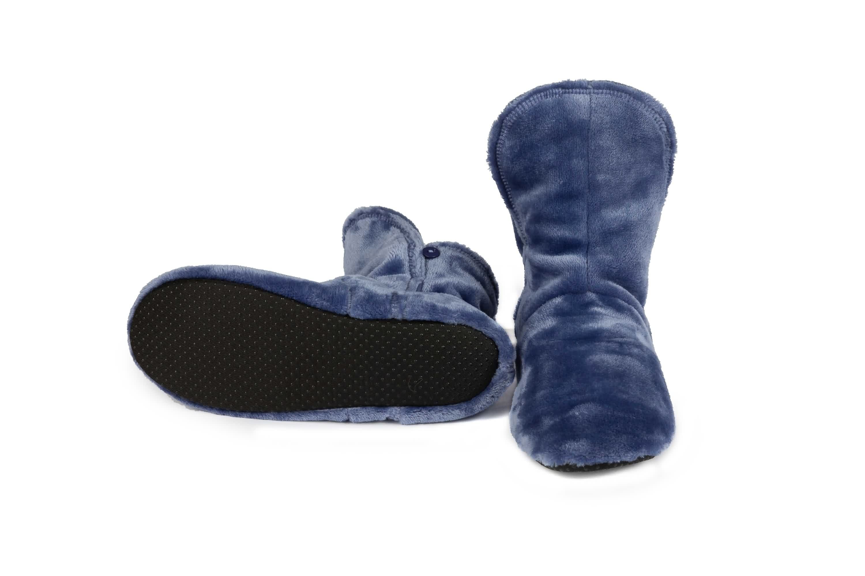 RAIKOU Klassische Hausschuhe Damen Herren rutschfester Sohle Hüttenschuhe Hausschuh (Set) flauschig – Bild 2 von 5