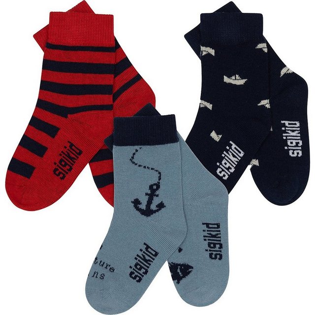 Sigikid Socken »Socken NAUTIC 3er Pack für Jungen, Organic Cotton«  - Onlineshop Otto