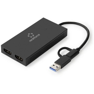 Renkforce USB-C®ᵀᴹ/A 3 auf Doppel HDMI (4K/Full HD) Adapter HDMI-Adapter