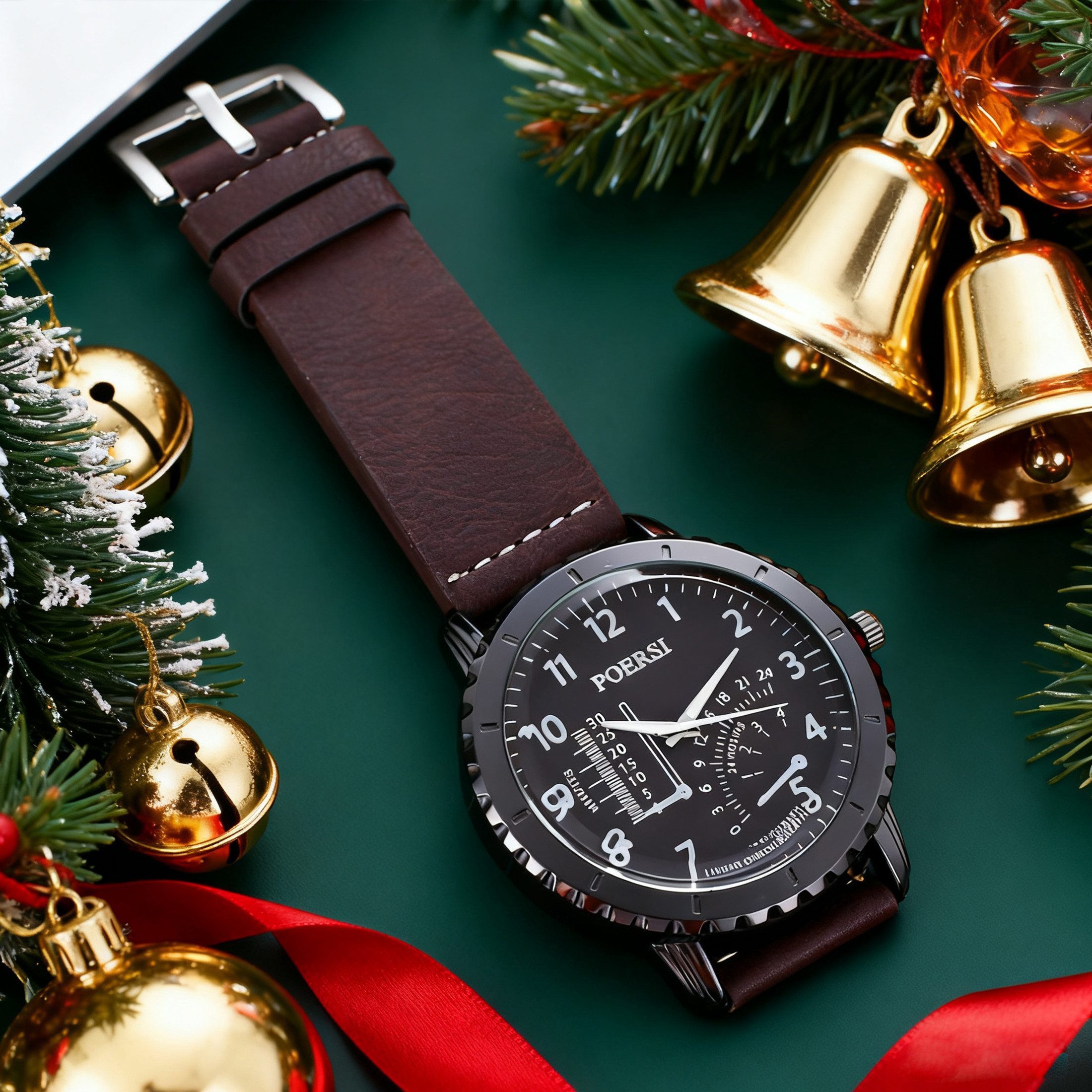 Luckice Geldbörse 4PCS Geschenk für Männer Herrenuhr Gürtel Set (Mann Männer Geburtstag Hochzeitstag Geschenke, Vatertag Geschenkbox,Geburtstagsgeschenk,Weihnachtsgeschenk), Herren Wichtelgeschenk Sets mit Ledergürtel Wallet Watch Gläsern