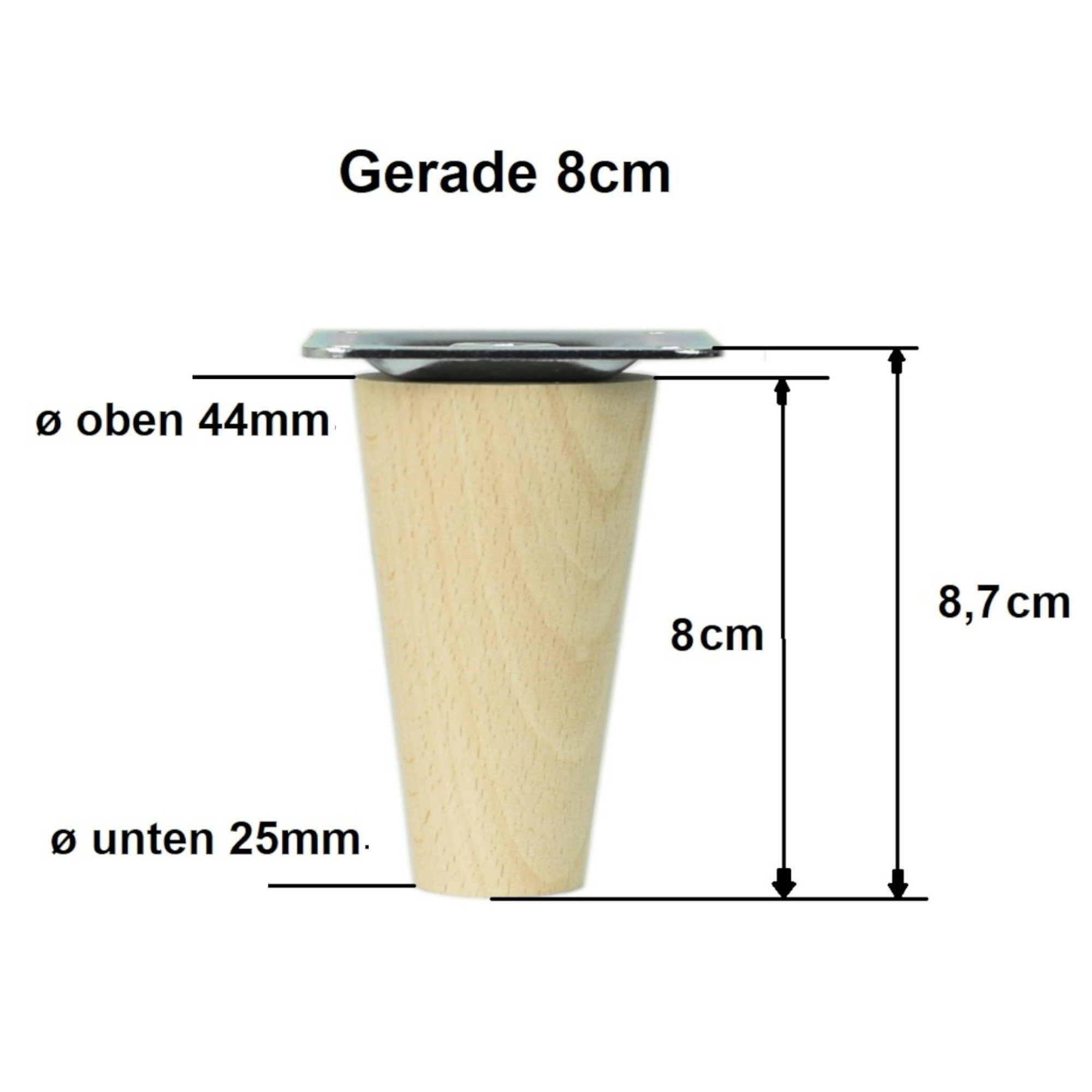 Prima-Online Möbelfuß Möbelfüße Füße für Schrank Sofa Tisch Beine aus Holz günstig online kaufen