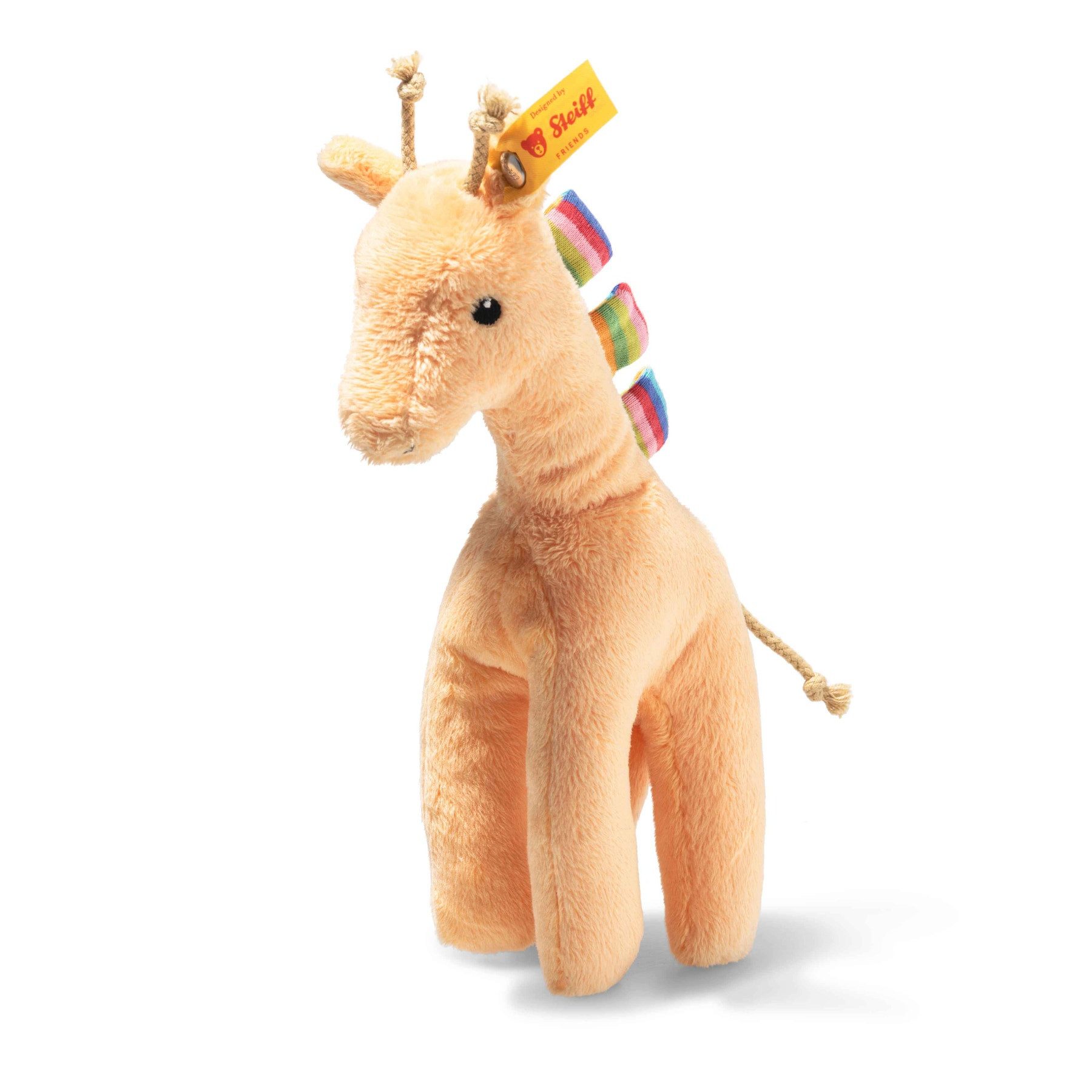 Steiff Kuscheltier Steiff Giraffe Tulu mit Rassel 20 cm Plüschrassel Stoffgiraffe 242915