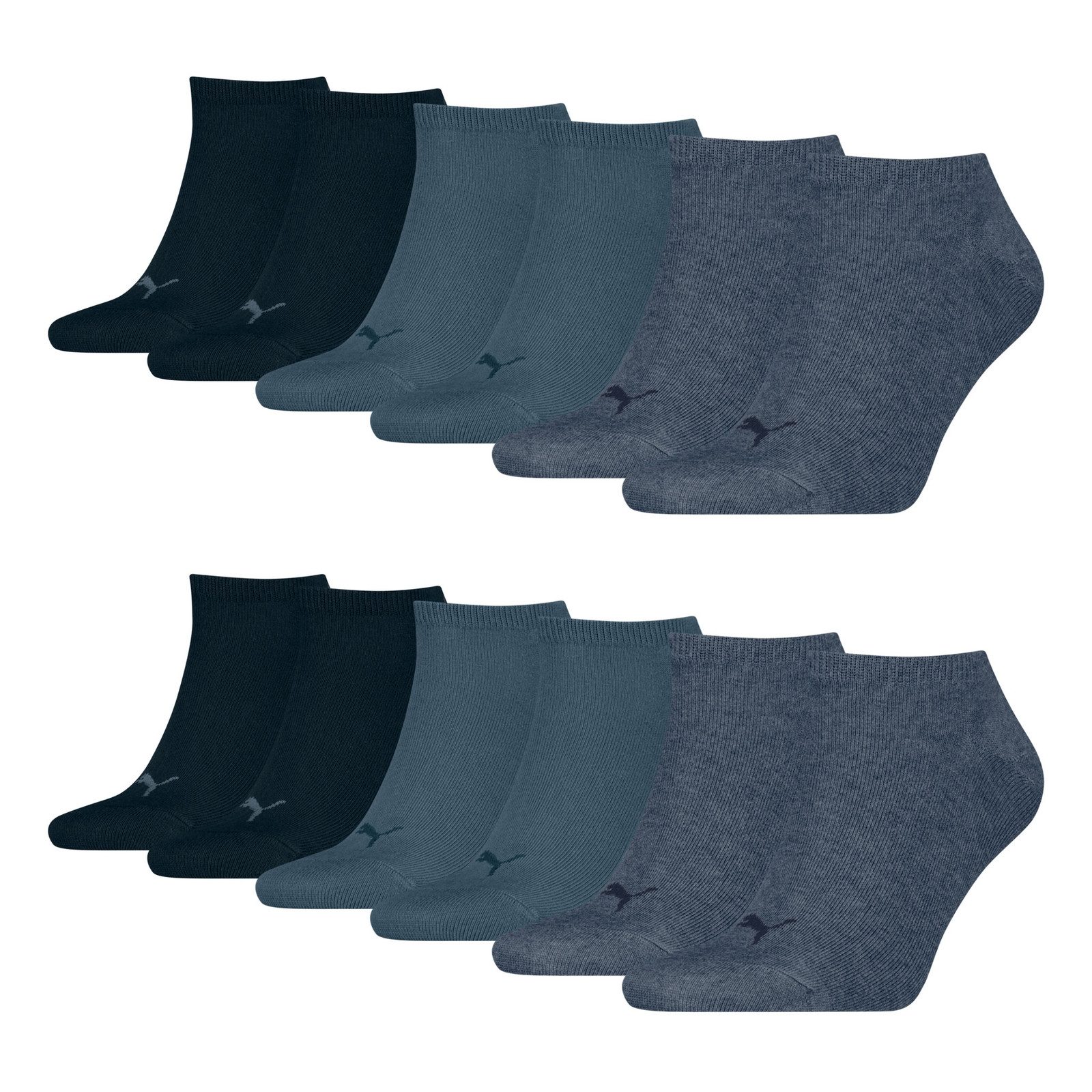 PUMA Sneakersocken Soft Cotton (6-Paar) mit Cat-Logo und PUMA-Schriftzug