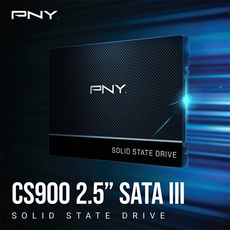 PNY CS900 2.5'' SATA III SSD 1TB interne SSD (1TB) 2,5" 535 MB/S Lesegeschwindigkeit, 515 MB/S Schreibgeschwindigkeit