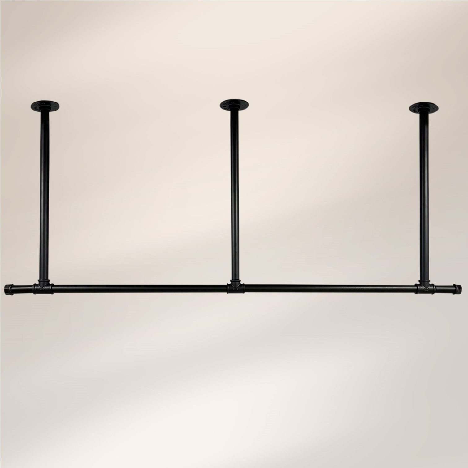 RSR Hangers Kleiderstange Larson Industrial Design Garderobe Schwarz Wand – Bild 2 von 5