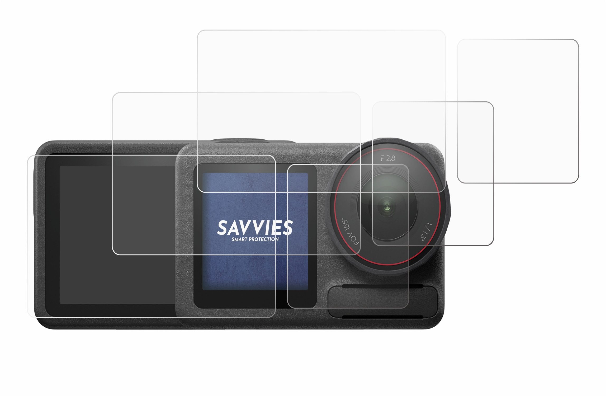 Savvies Displayschutzfolie Schutzfolie für DJI Osmo Action 5 Pro, 6 Stück, Displayschutz Schutz Folie Klar Transparent