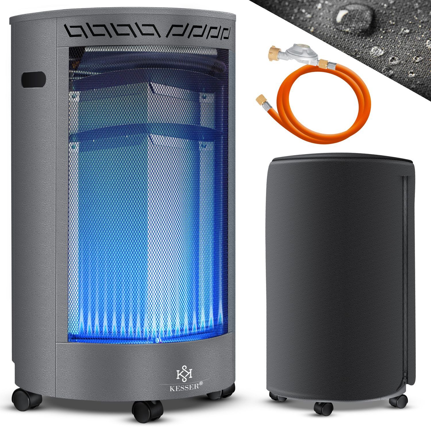 KESSER Heizstrahler, 4200 W, Gasheizer Keramik Gas Heizer 4200 Watt Heizstr günstig online kaufen