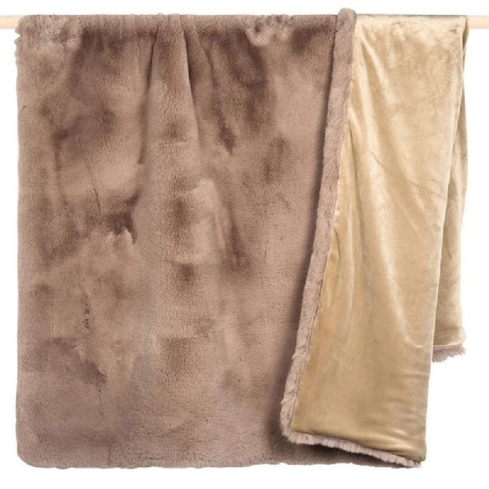 Wohndecke Pad Decke Evita Kunstpelz Beige günstig online kaufen
