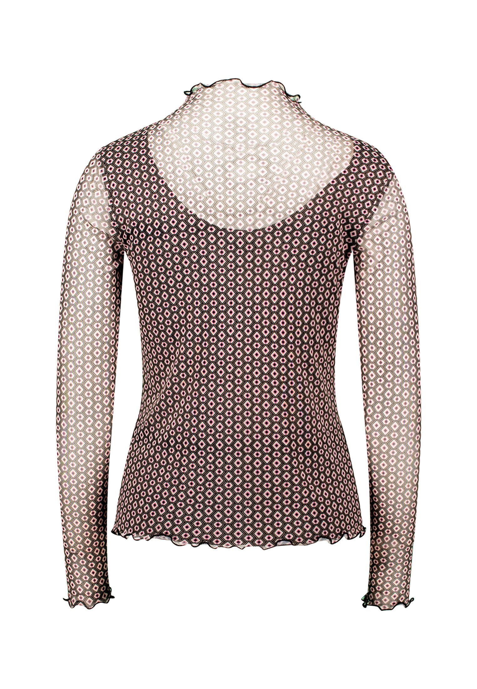 Zero Kurzarmshirt Damen mit grafischem Print (1-tlg) Plain/ohne Details