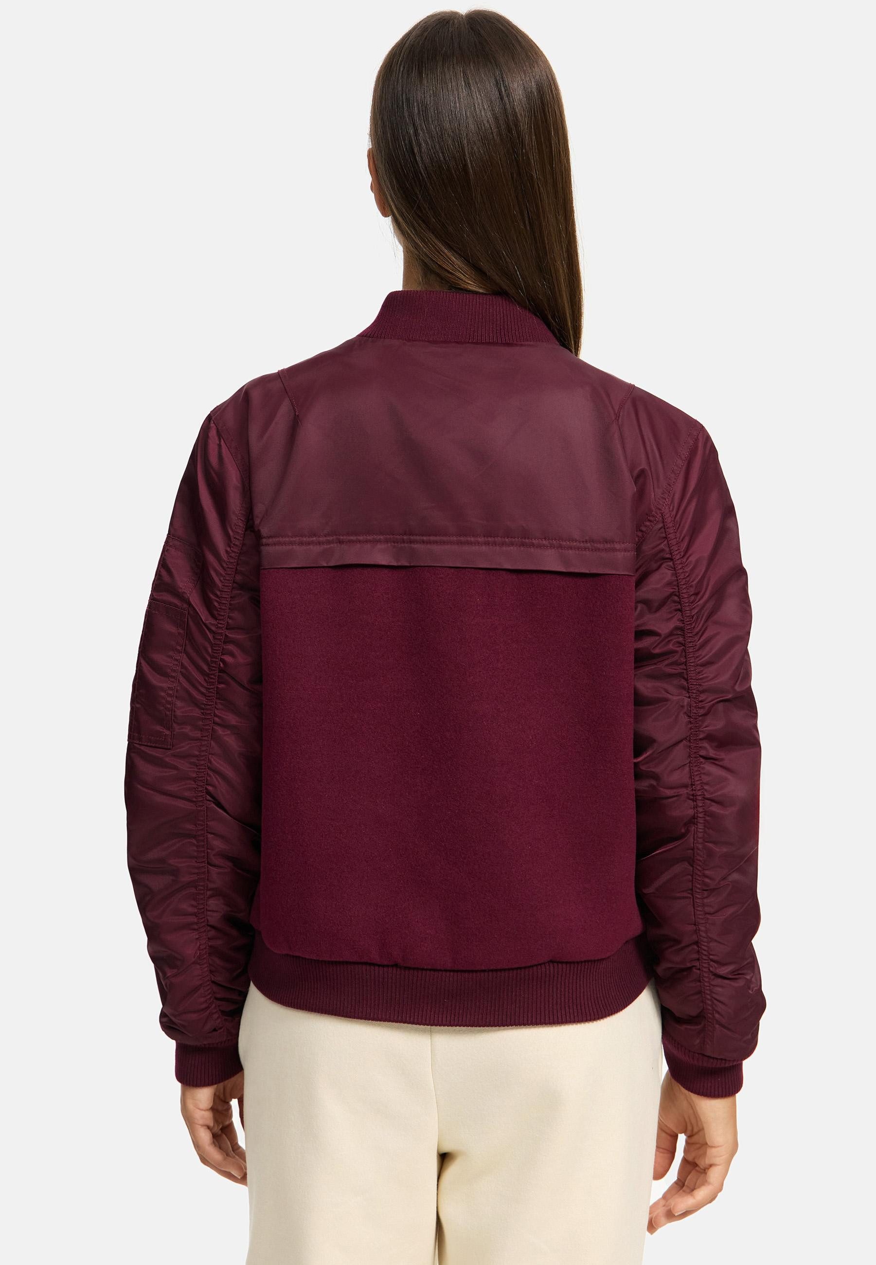 Navahoo Bomberjacke Willstehaben 14 angesagte Collegejacke mit Ärmeltasche