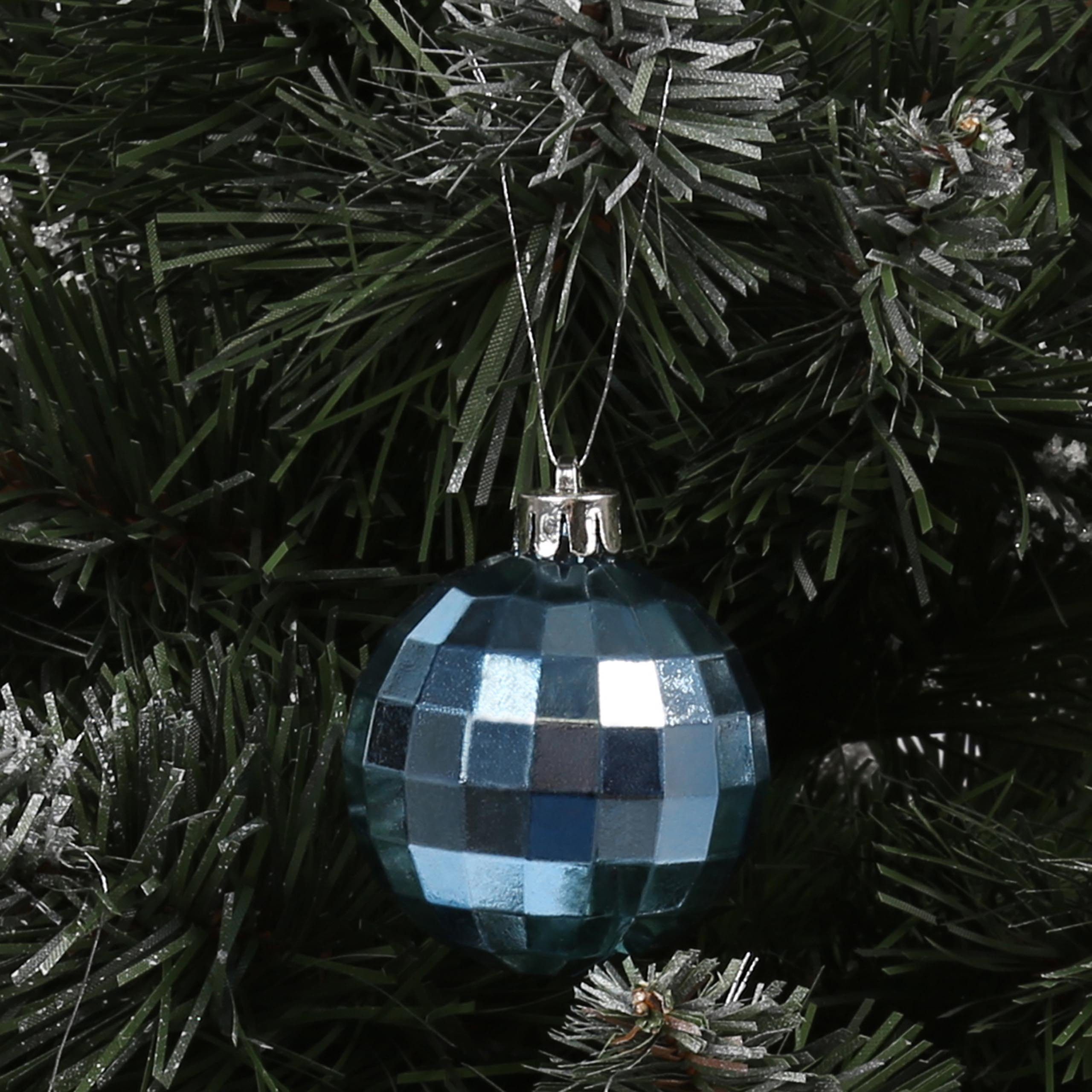 Stück 24 Christbaumkugeln aus Blaue Kunststoff 5cm, Sarcia.eu Weihnachtsbaumkugel