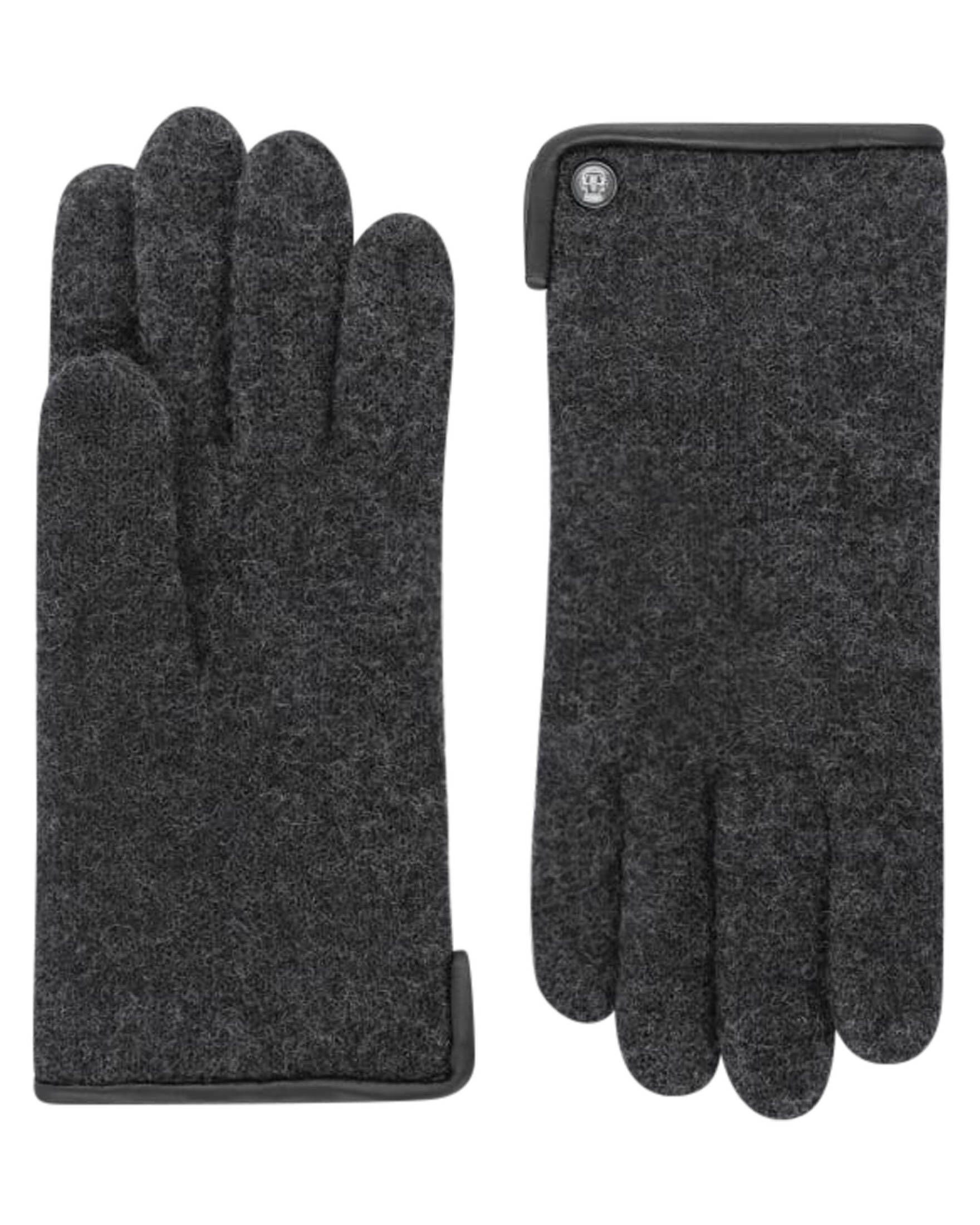 Roeckl SPORTS anthrazit Strickhandschuhe Handschuhe aus (201) Wolle Damen