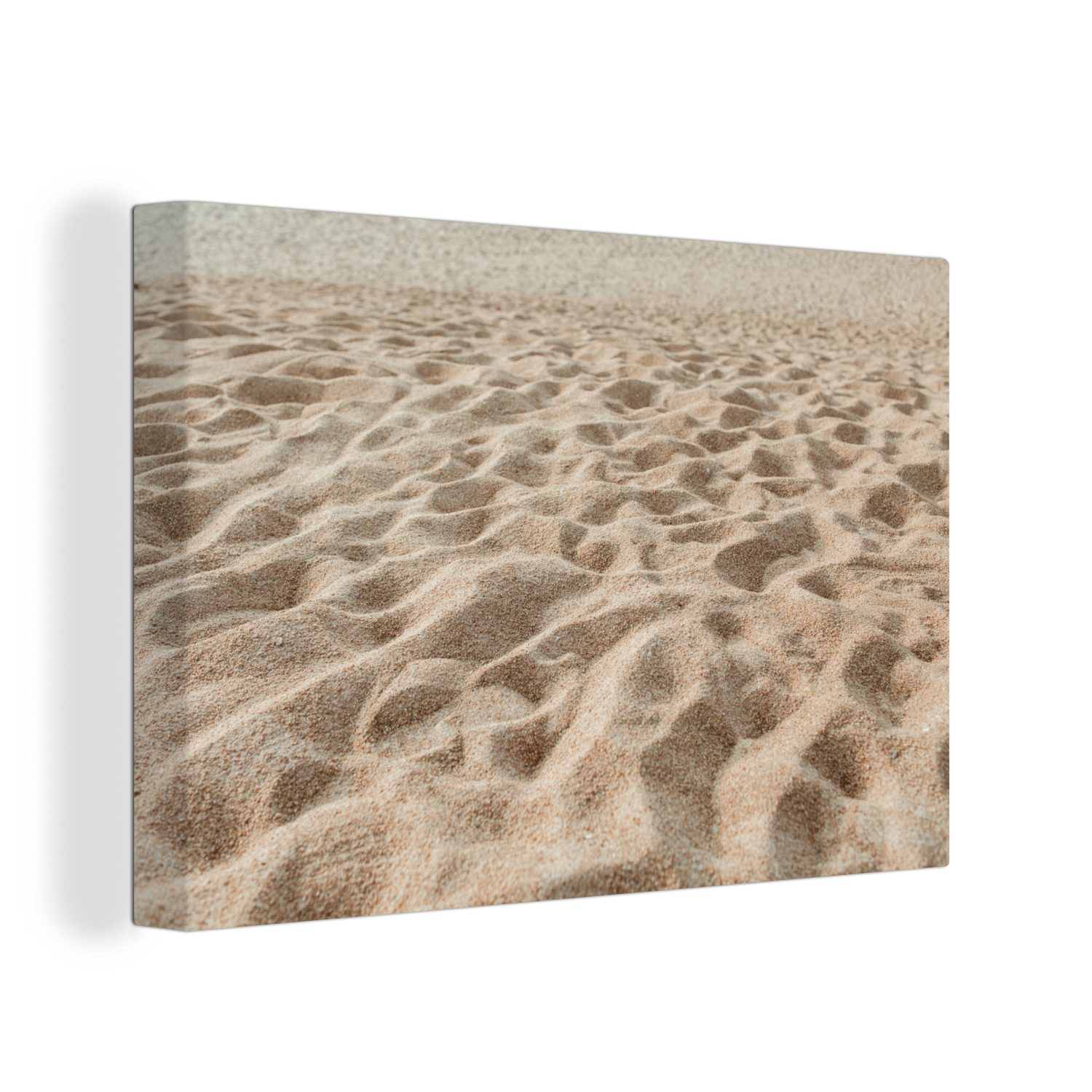 OneMillionCanvasses® Leinwandbild Sommer - Sand - Strand, (1 St), Wandbild Leinwandbilder, Aufhängefertig, Wanddeko, 30x20 cm