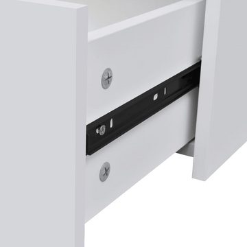 vidaXL Sideboard Kommode mit 4 Schubladen 60×30,5×71 cm Weiß (1 St)