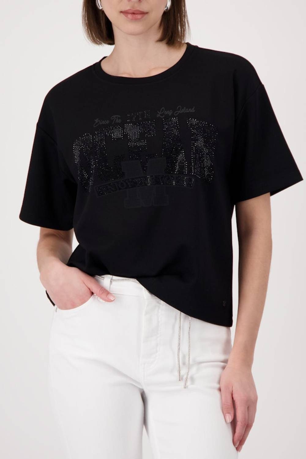 Monari T-Shirt 410573 Schmuckschrift
