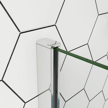 duschspa Duschwand 30-160cm Nano Glas Walk in Duschtrennwand Glaswand Duschkabine, Einscheibensicherheitsglas, Sicherheitsglas, (Set), Glas, Nano Glas