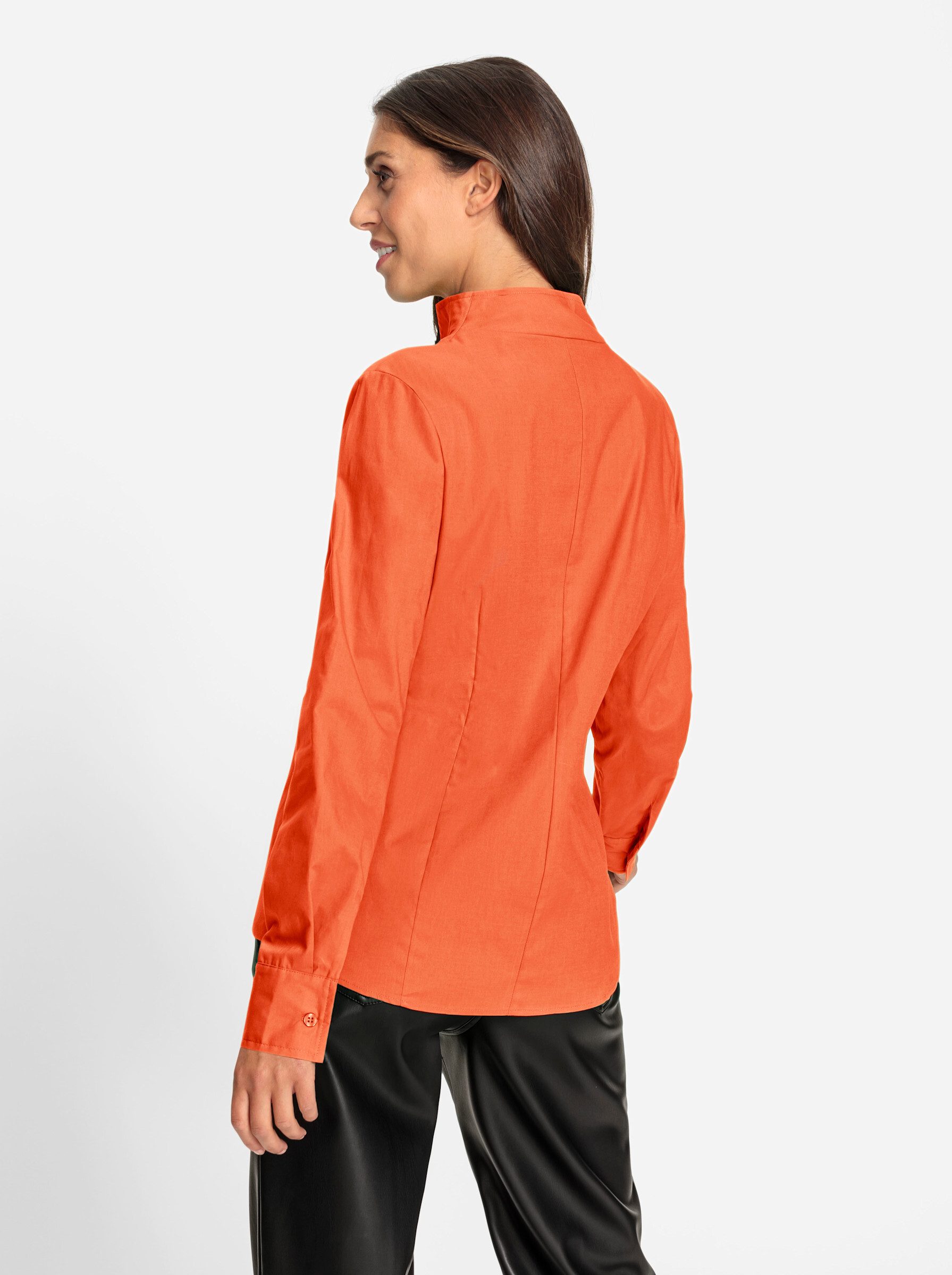 heine Klassische Bluse Stehkragen-Bluse Langarm