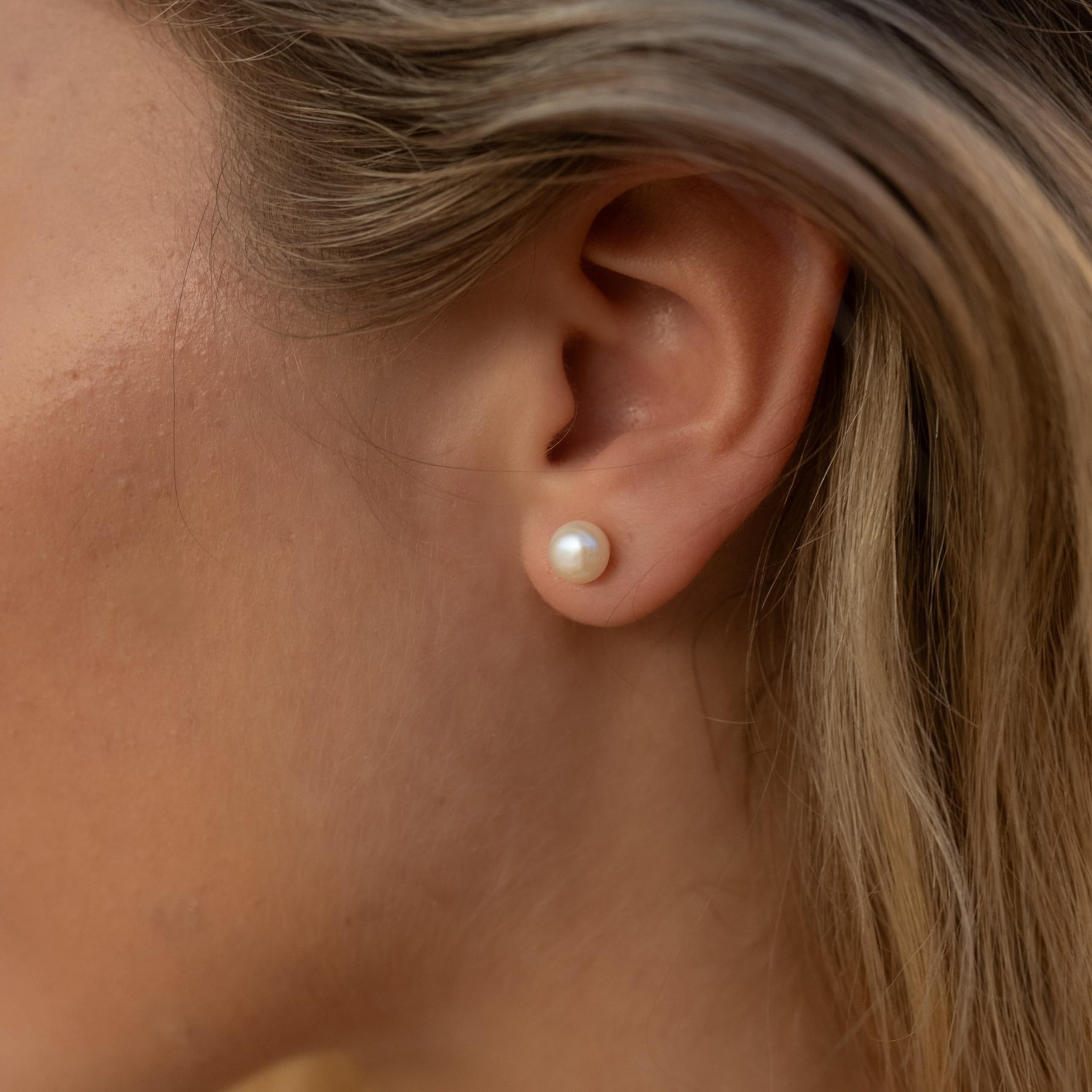 Made by Nami Paar Ohrstecker mit Perlen in Gold für Damen, Wasserfester Sch günstig online kaufen