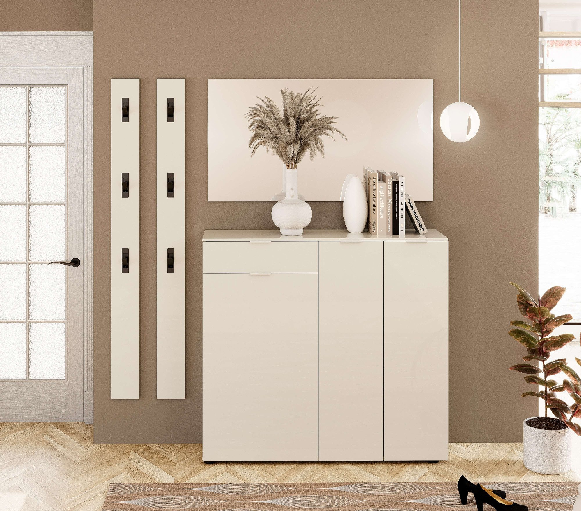 Home affaire Spiegel ATRIO Wandspiegel, Spiegelelement, Garderobenspiegel, vollflächig (1-St), Breite 120 cm - Höhe 65 cm, Made in Italy, ganzflächige Spiegelfläche