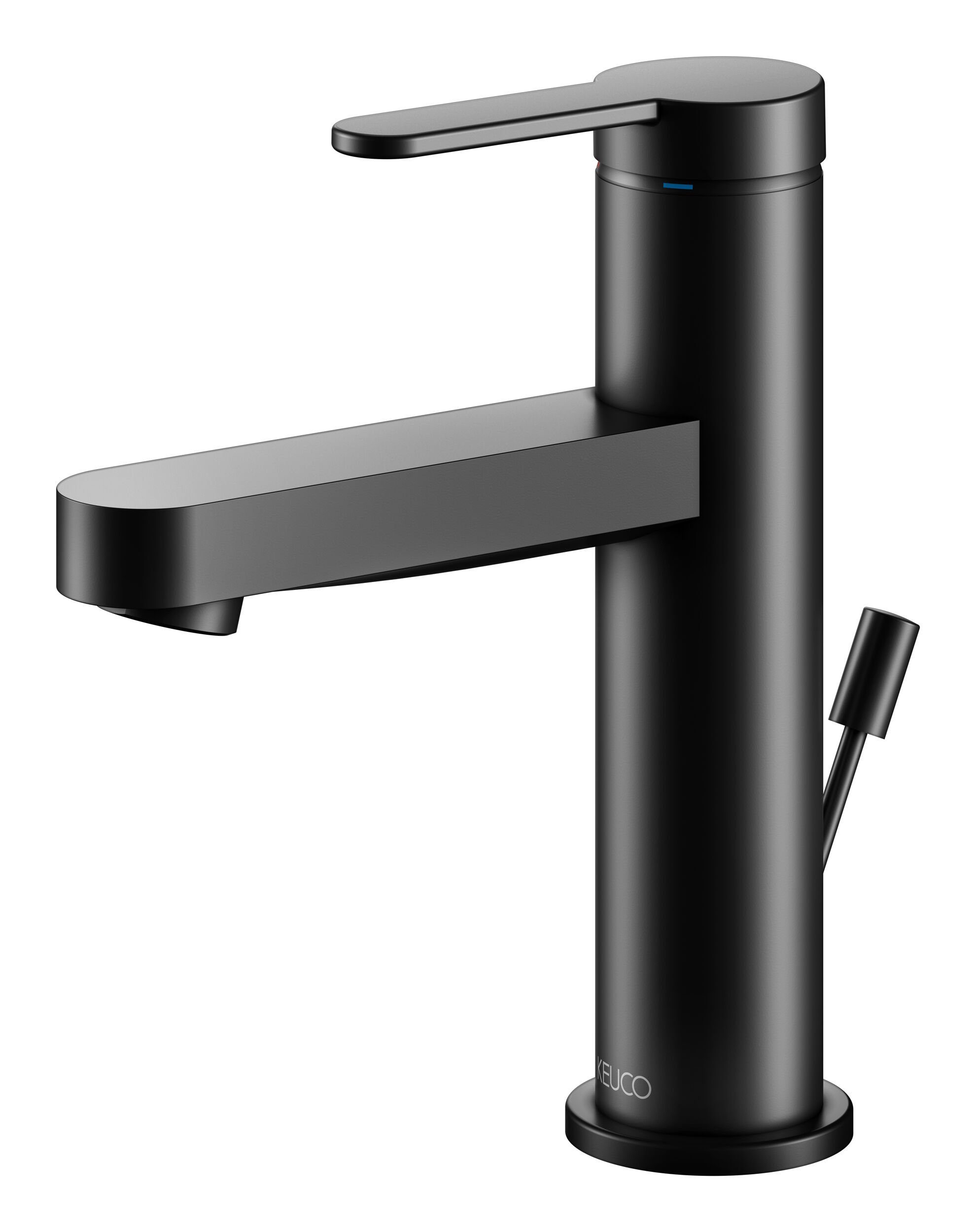 Keuco Waschtischarmatur IXMO Mit Zugstangen-Ablaufgarnitur mit Griff Flat