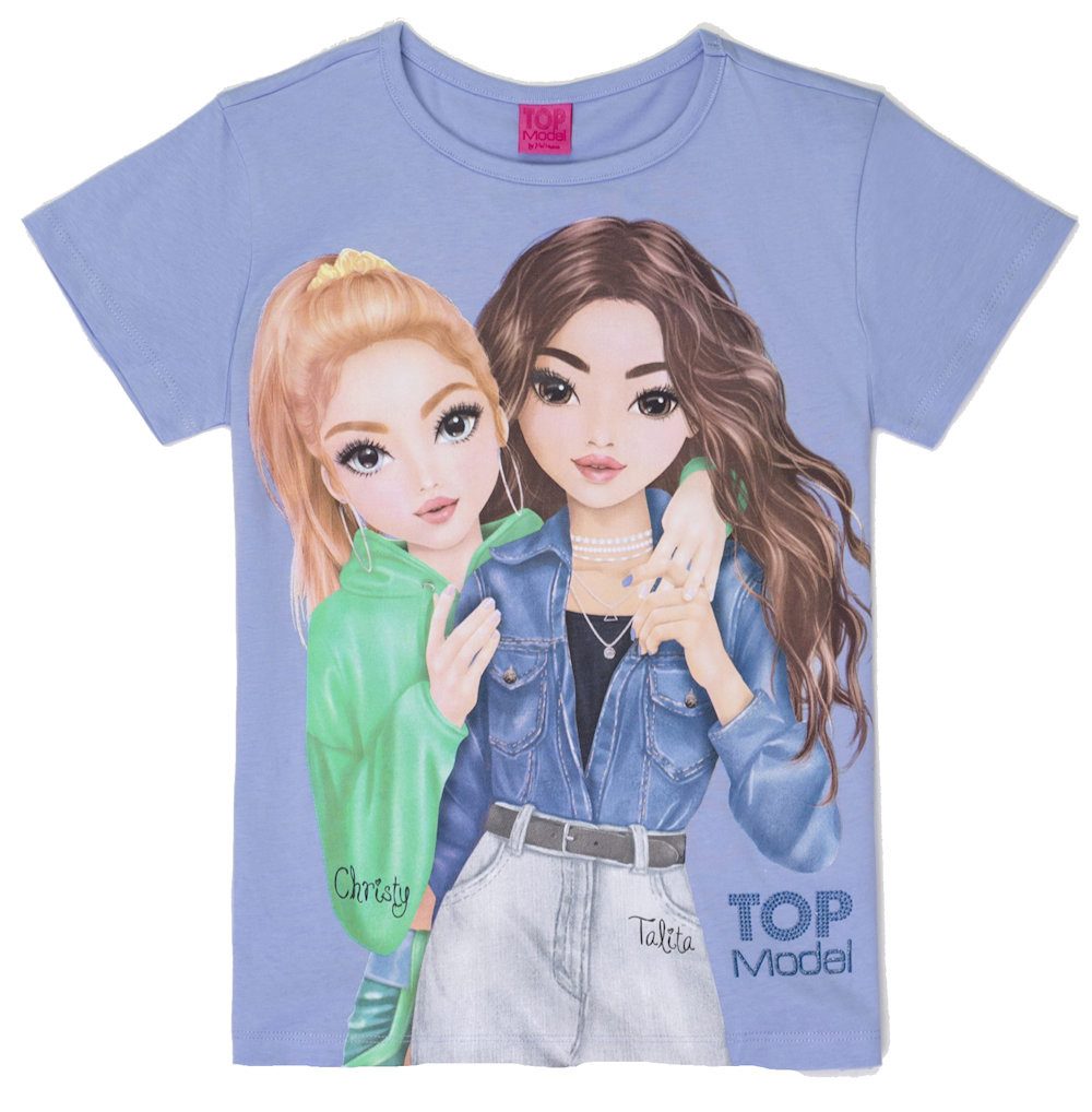 TOPModel T-Shirt TOPModel T-Shirt Christy + Talita serenity blue (1-tlg)