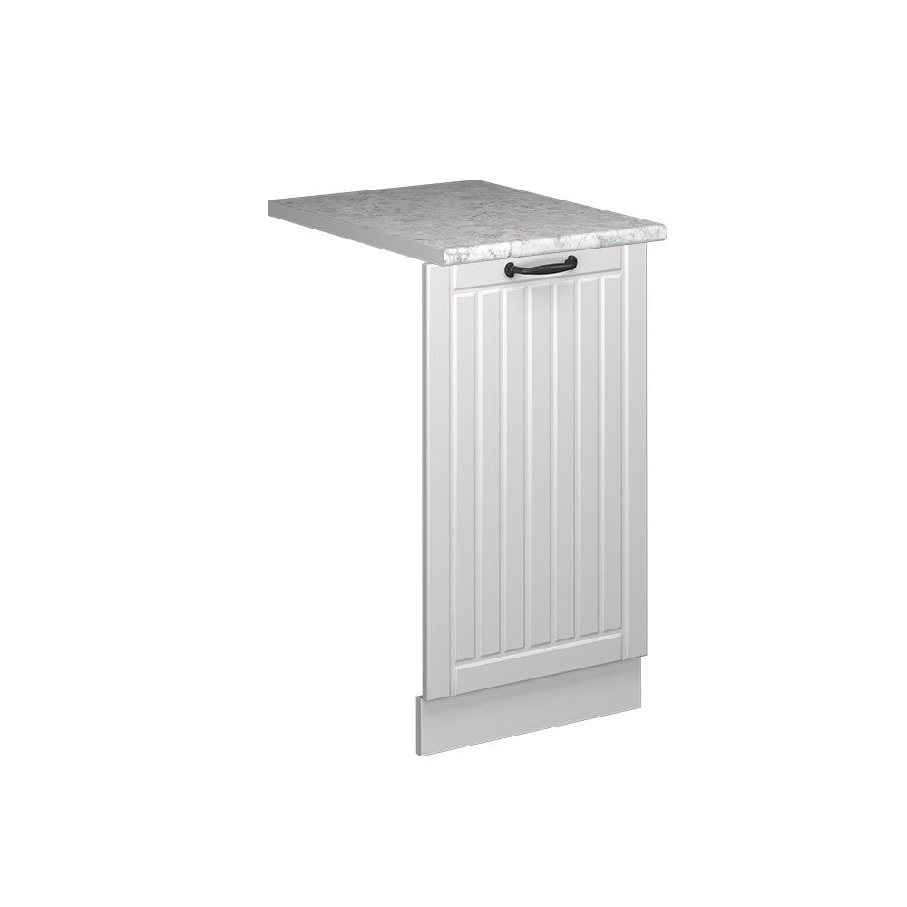 Vicco Frontblende Fame-Line, Weiß Landhaus/Weiß, 45 cm, AP Marmor (1 St)