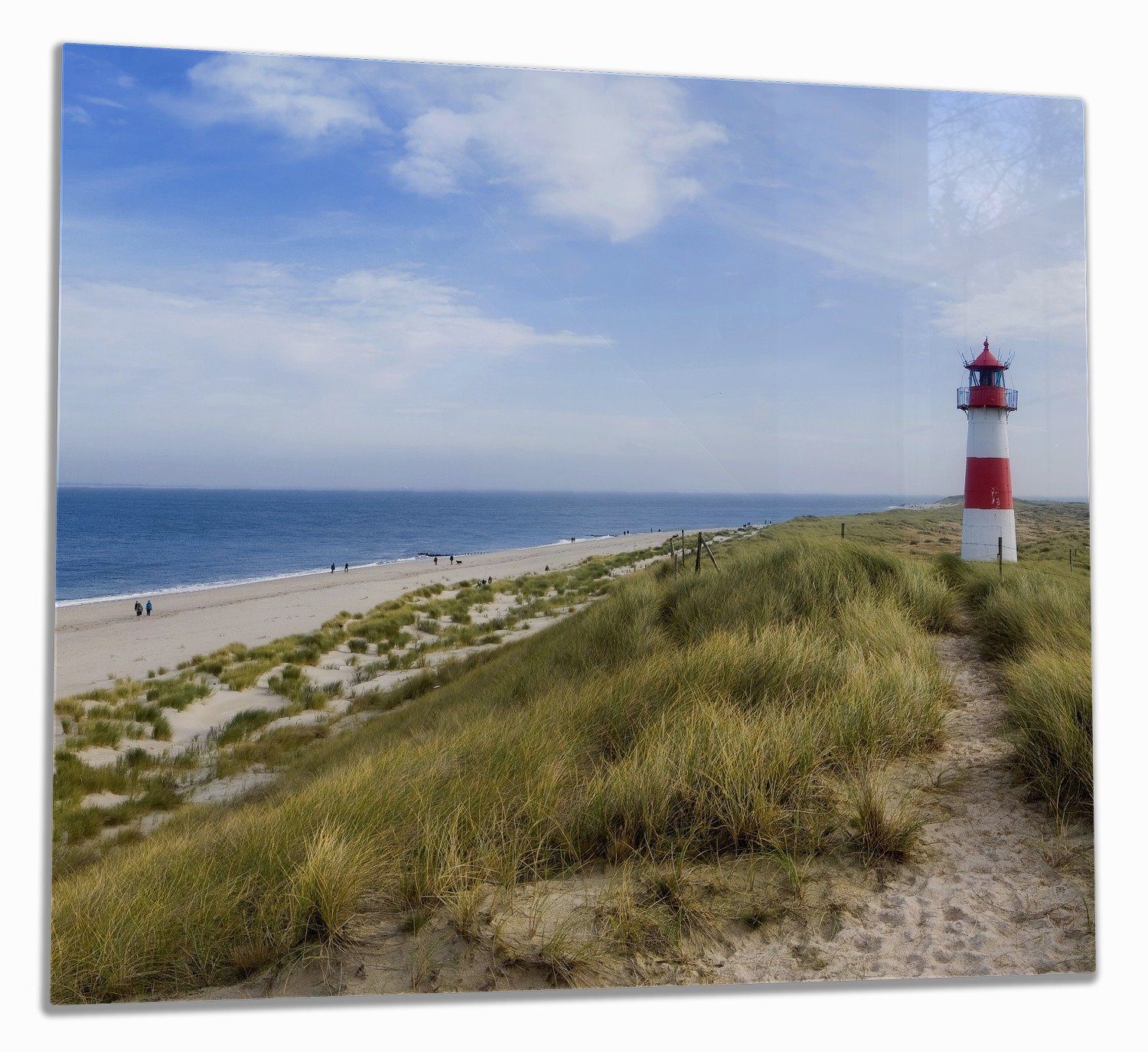 Zu erstaunlich niedrigen Preisen Wallario Herd-Abdeckplatte Panorama, der tlg., Düne ESG-Sicherheitsglas, 1 von Sylt verschiedene Am Leuchtturm 5mm (Glasplatte, Noppen), auf inkl. Größen Strand