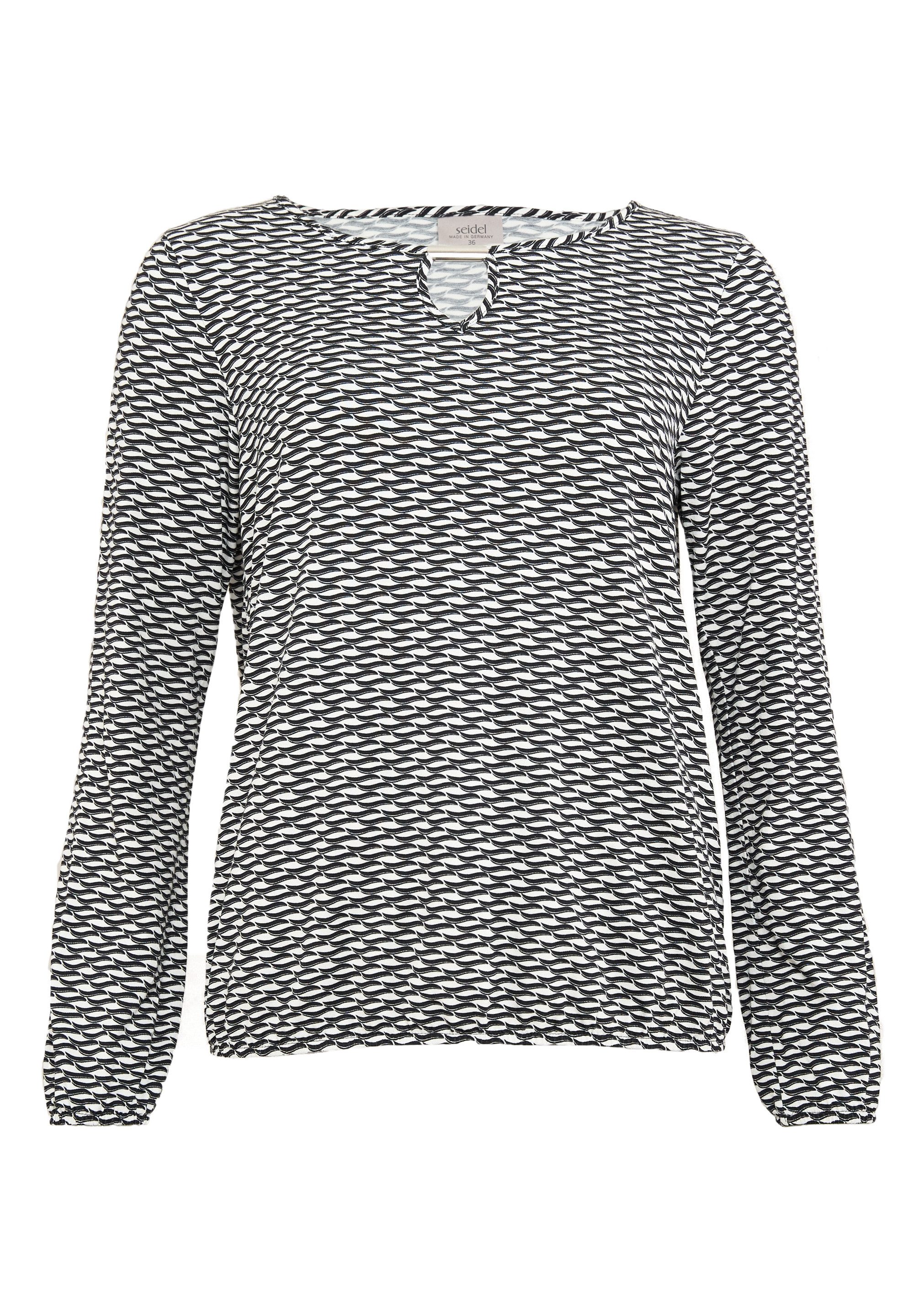 Seidel Moden Langarmshirt Exklusiv bei OTTO mit grafischem Muster und Cut-Out - MADE IN GERMANY. Reduzierter Preis € 59,99. Unverbindliche Preisempfehlung € 69,95