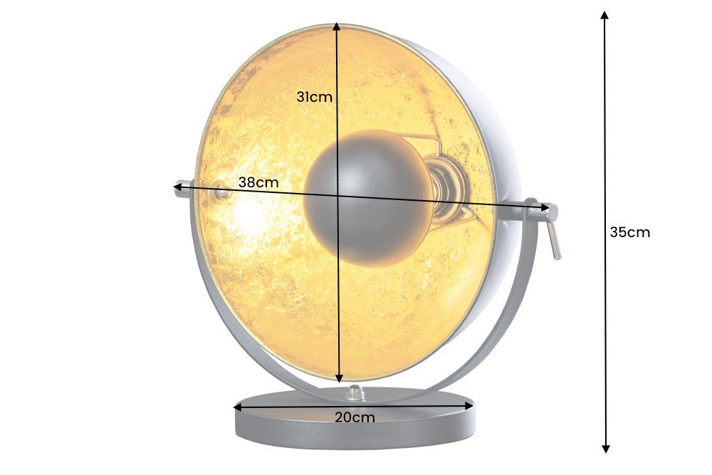 riess-ambiente Tischleuchte STUDIO 40cm schwarz / gold, ohne Leuchtmittel, flexibel verstellbar,Industrial. € 85,95