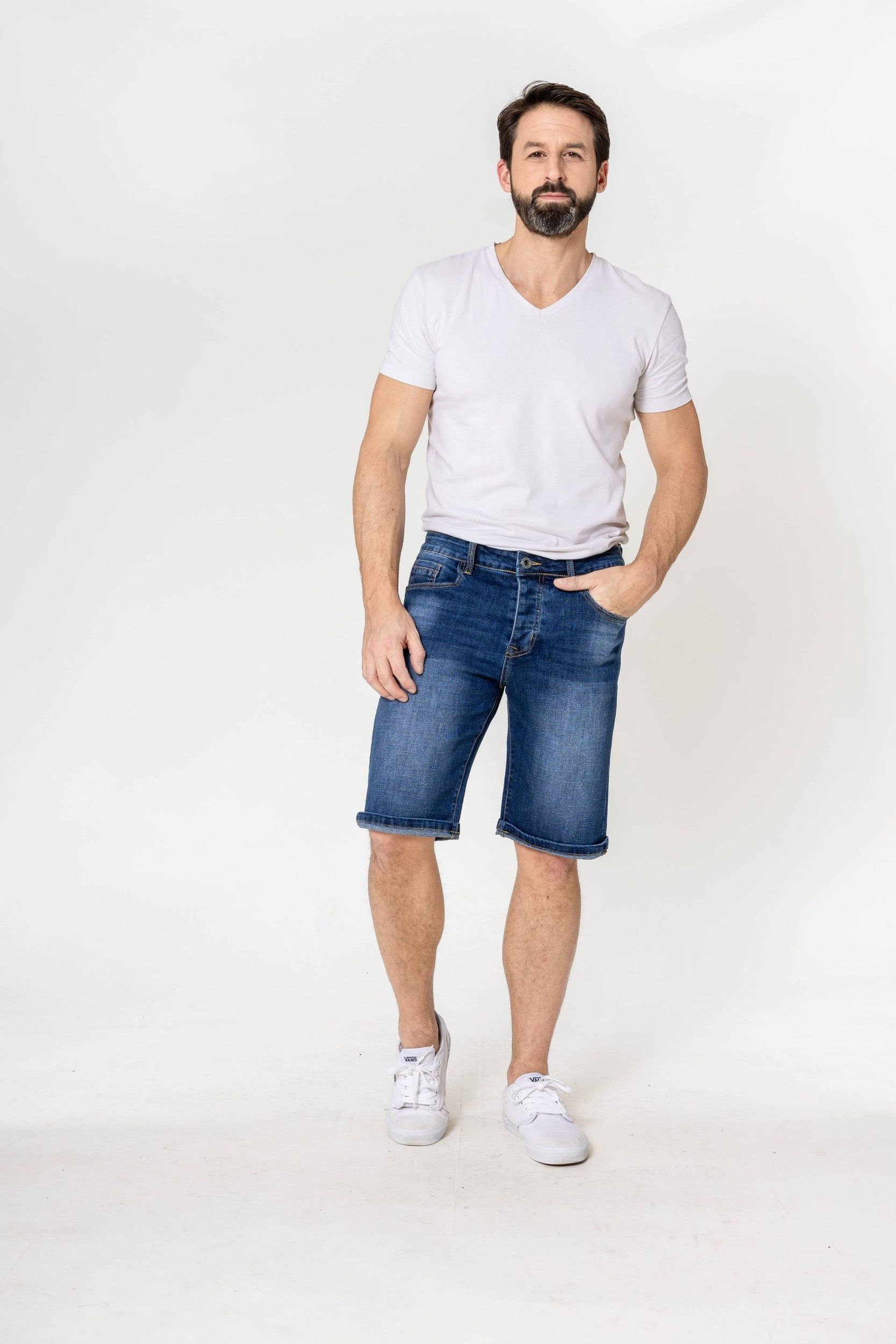 Nina Carter Jeansshorts Denim Regular Fit Bleached NNA CRTER BLCHD SHORTS günstig online kaufen
