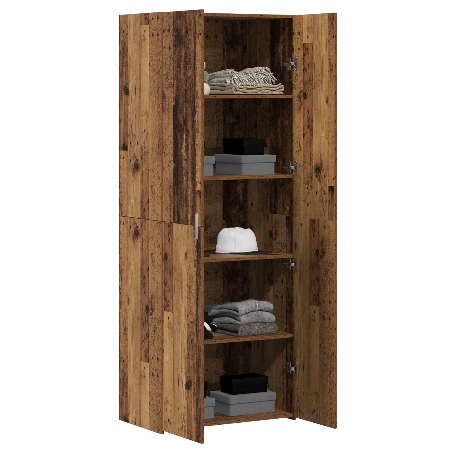 vidaXL Highboard Highboard Altholz 70 x 42,5 x 185 cm (1 St)