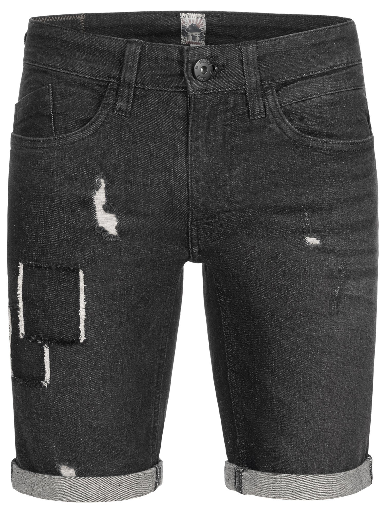 Indicode Jeansshorts Roberts aus elastischer Baumwoll-Qualität günstig online kaufen