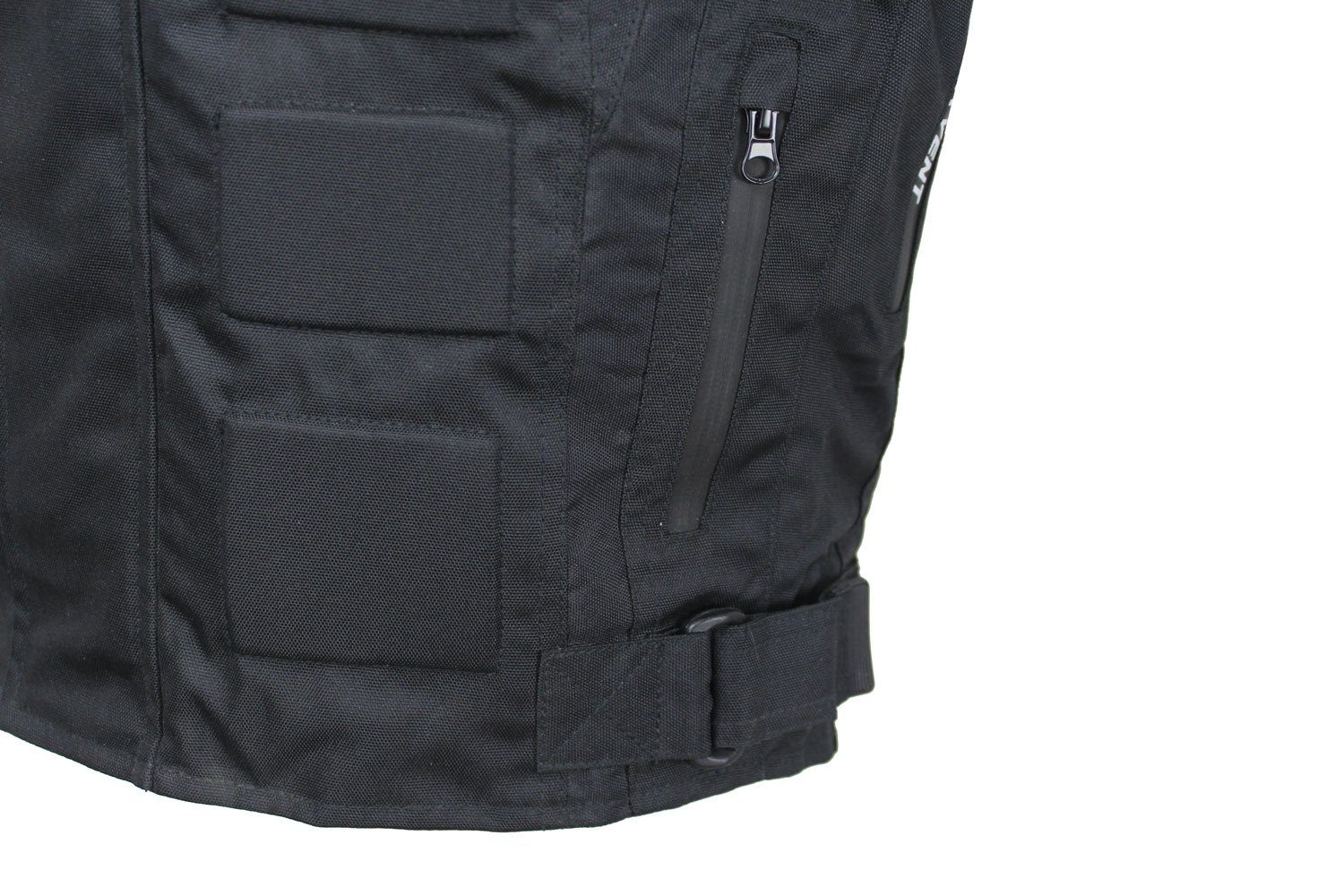 Alpha Speeds Motorradjacke Herren Motorrad Biker Textil Jacke Wasserdicht Jacke mit Protektoren Belüftungssysteme, Innenjacke ist trennbar: All Season, SLIM Schwarz