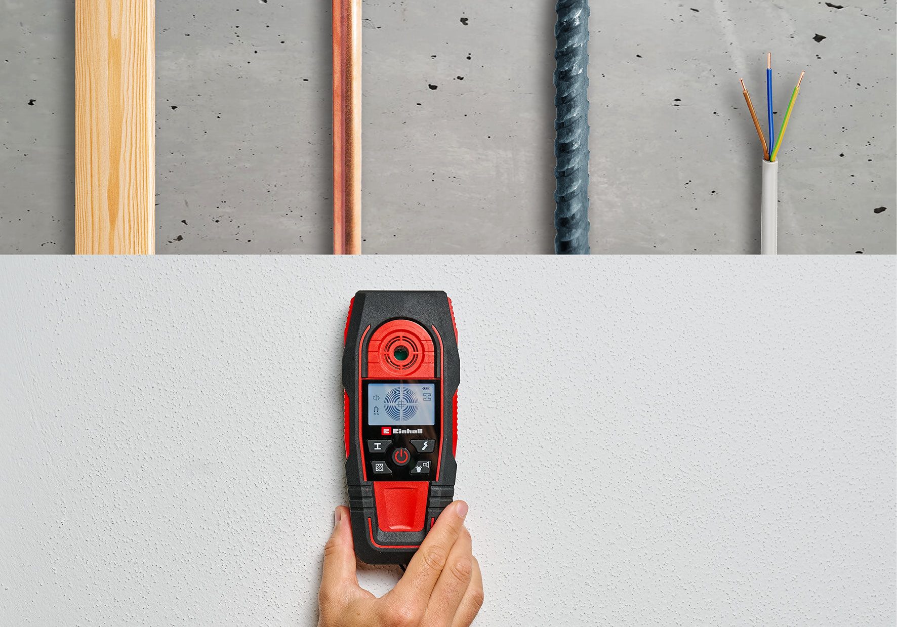 Einhell Leitungsortungsgerät TE-MD 80, digitales Ortungsgerät