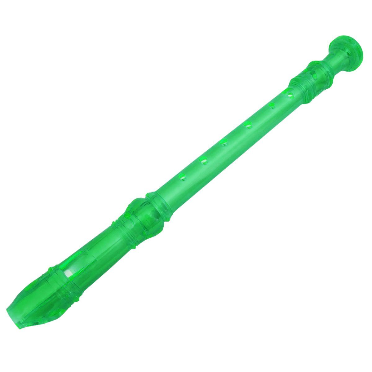 Blockflöte keepdrum Blockflöte Sopran Neon transparent Grün
