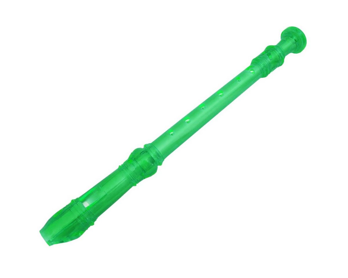 keepdrum Blockflöte keepdrum Blockflöte Sopran Neon transparent Grün
