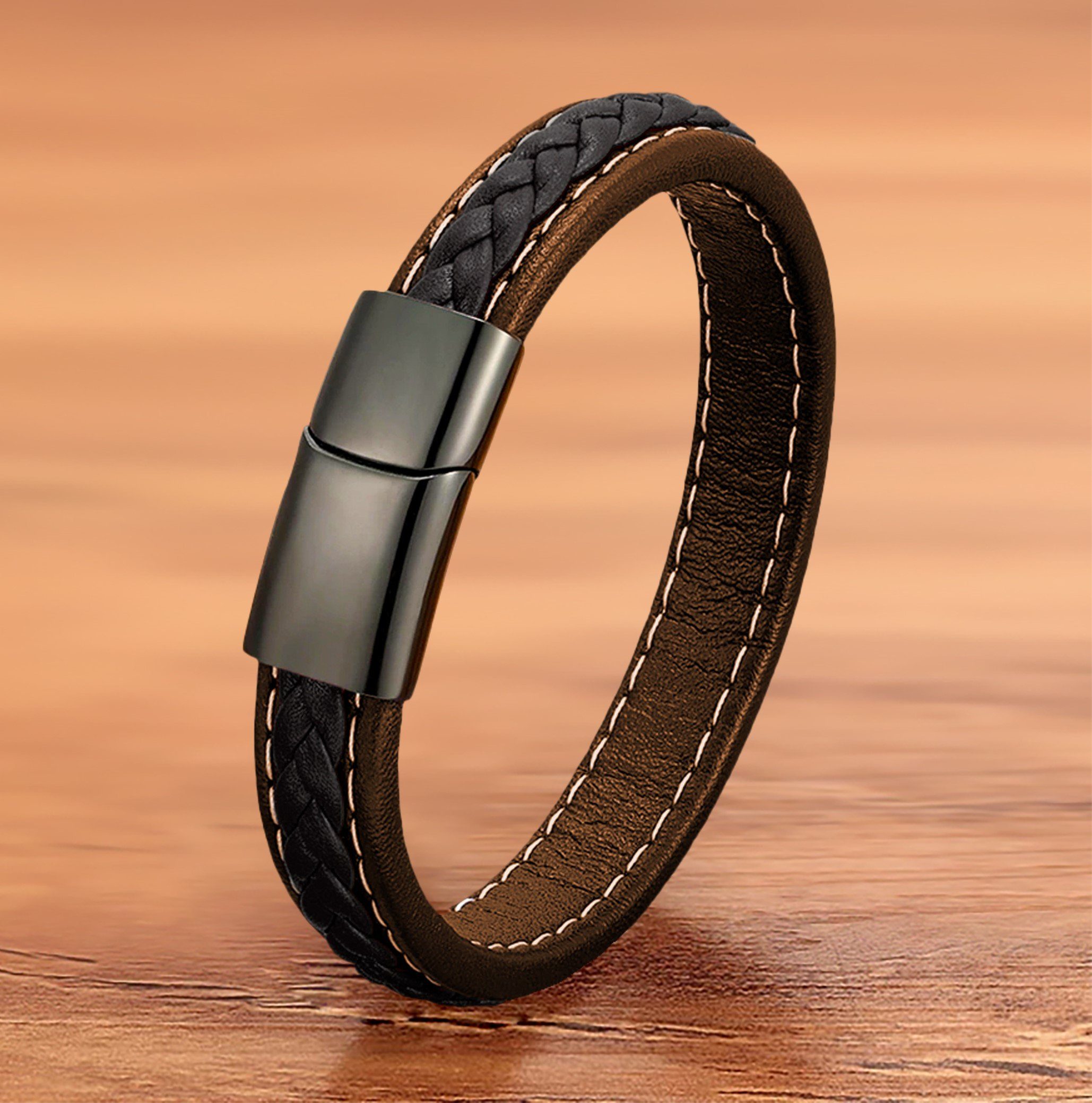 NAHLE Lederarmband (inkl. Schmuckbox), aus Leder, mit Magnetverschluss für günstig online kaufen