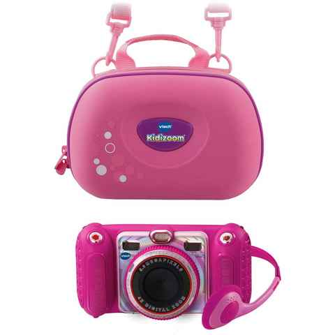 Vtech® KidiZoom Duo Pro, pink Kinderkamera (inklusive Tragetasche)