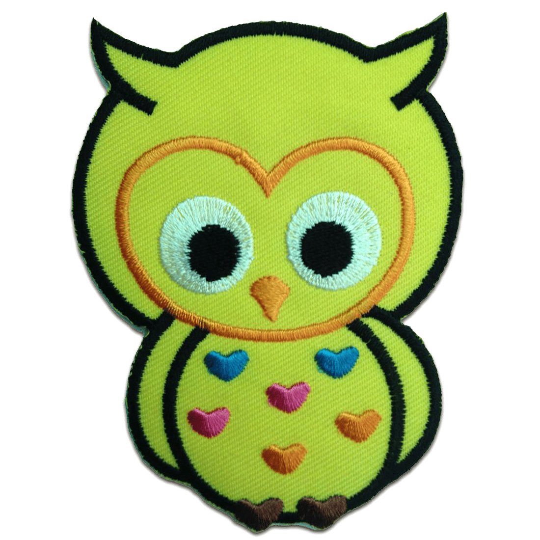 Catch the Patch Aufnäher Bügelbild, Aufbügler, Applikationen, Patches, Flicken, zum aufbügeln, Polyester, Eule Tier - Größe: 6.7 x 9.0 cm